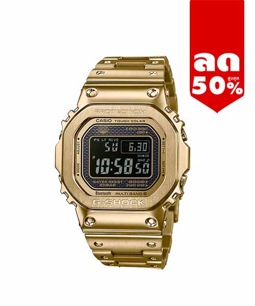 CASIO G-SHOCK นาฬิกาข้อมือ นาฬิกากันน้ำ นาฬิกาของแท้ ประกันศูนย์ CMG 1 ปี รุ่น GMW-B5000GD-9D นาฬิกาสีทอง