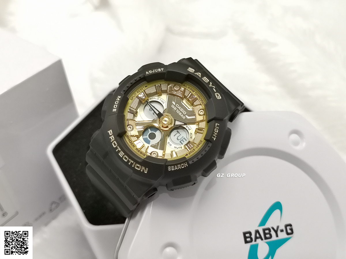 CASIO BABY-G นาฬิกาข้อมือ นาฬิกากันน้ำ นาฬิกาของแท้ ประกันศูนย์ CMG 1 ปี รุ่น BA-130-1A3 นาฬิกาสีดำ