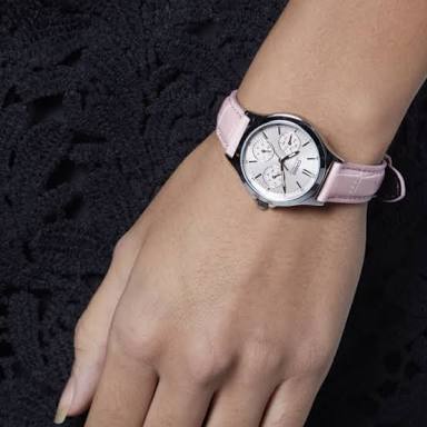 CASIO นาฬิกาคาสิโอ นาฬิกาข้อมือ นาฬิกากันน้ำ นาฬิกาของแท้ ประกันศูนย์ CMG 1 ปี รุ่น LTP-V300L-4 นาฬิกาสีชมพู