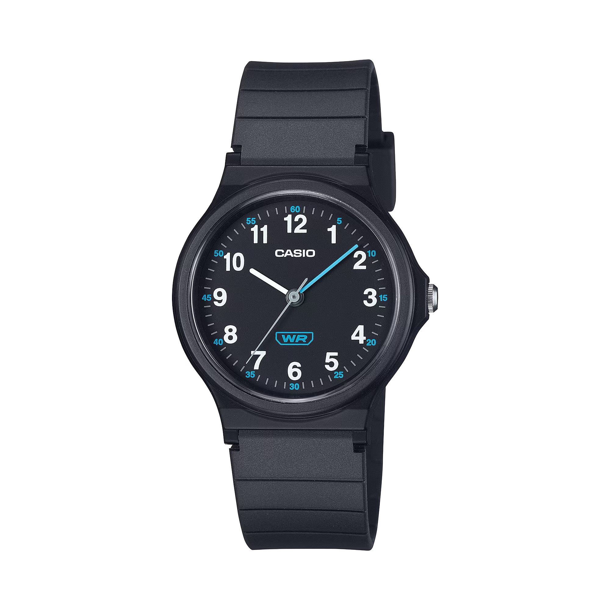 CASIO นาฬิกาคาสิโอ นาฬิกาข้อมือ นาฬิกากันน้ำ นาฬิกาของแท้ ประกันศูนย์ CMG 1 ปี รุ่น LQ-24B-1B นาฬิกาสีดำ