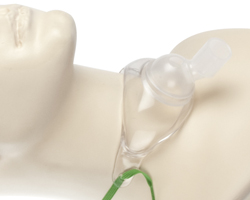 หน้ากากให้ออกซิเจน สำหรับผู้ป่วยเจาะคอ (TRACHEA MASK) มี 2 ขนาด สำหรับเด็ก และ ผู้ใหญ่