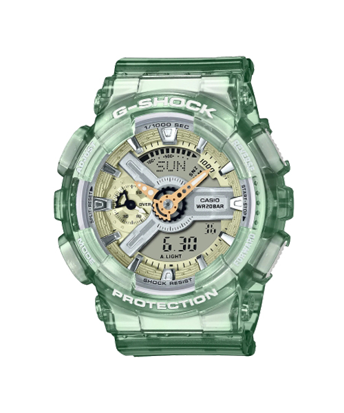CASIO G-SHOCK นาฬิกาข้อมือ นาฬิกากันน้ำ นาฬิกาของแท้ ประกันศูนย์ CMG 1 ปี รุ่น GMA-S110GS-3A นาฬิกาสีเขียว
