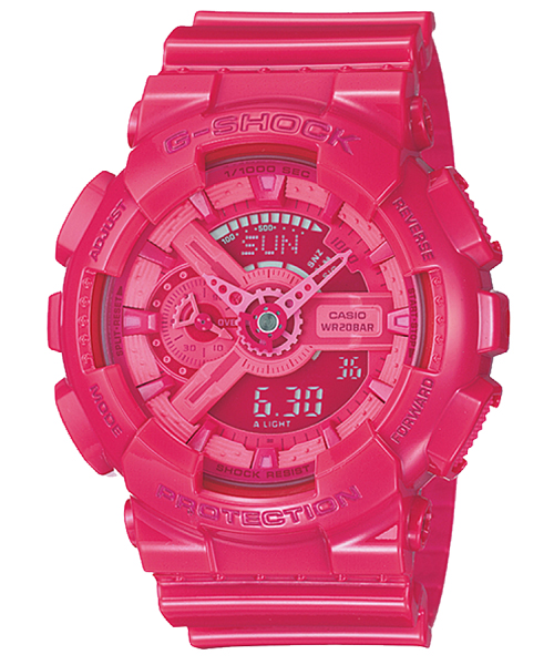 CASIO MID YEAR SALE G-SHOCK พร้อมส่ง นาฬิกาข้อมือ นาฬิกากันน้ำ นาฬิกาของแท้ ประกันศูนย์ CMG 1 ปี รุ่น GA-110B-4 นาฬิกาสีชมพู