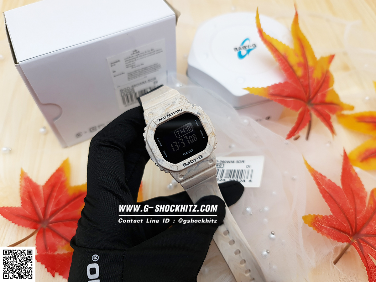 CASIO BABY-G นาฬิกาข้อมือ นาฬิกากันน้ำ นาฬิกาของแท้ ประกันศูนย์ CMG 1 ปี รุ่น BGD-560WM-5 นาฬิกาสีน้ำตาล