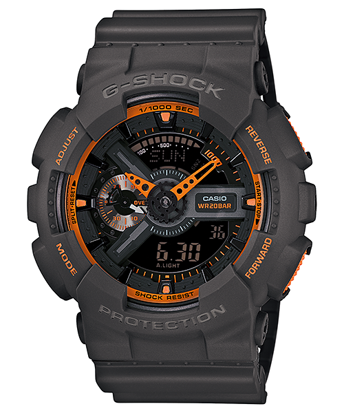 CASIO G-SHOCK นาฬิกาข้อมือ นาฬิกากันน้ำ นาฬิกาของแท้ ประกันศูนย์ CMG 1 ปี รุ่น GA-110TS-1A4 นาฬิกาสีดำ
