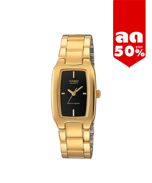 CASIO นาฬิกาคาสิโอ นาฬิกาข้อมือ นาฬิกากันน้ำ นาฬิกาของแท้ ประกันศูนย์ CMG 1 ปี รุ่น LTP-1165N-1C นาฬิกาสีทอง