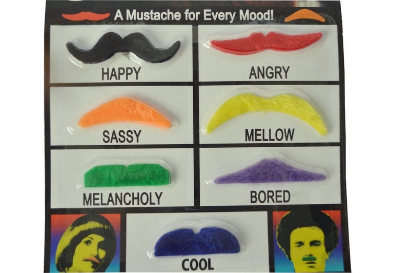 หนวดเครา 7 สี หนวดเคราปลอม ชุดคอสตูมหนวดปลอม สีดำ สำหรับผู้ชาย หลายสไตล์ สำหรับถ่ายภาพเซลฟี่ ของเล่นงานปาร์ตี้ อุปกรณ์แต่งกายตลก ๆ