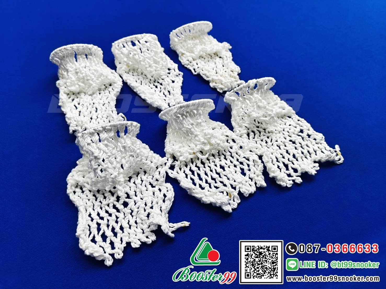 [TL05/06] แห ตาข่าย โต๊ะสนุกเกอร์ ขนาด มาตรฐาน แบบ เชือก/ไนล่อน (1 ชุด 6 ชิ้น