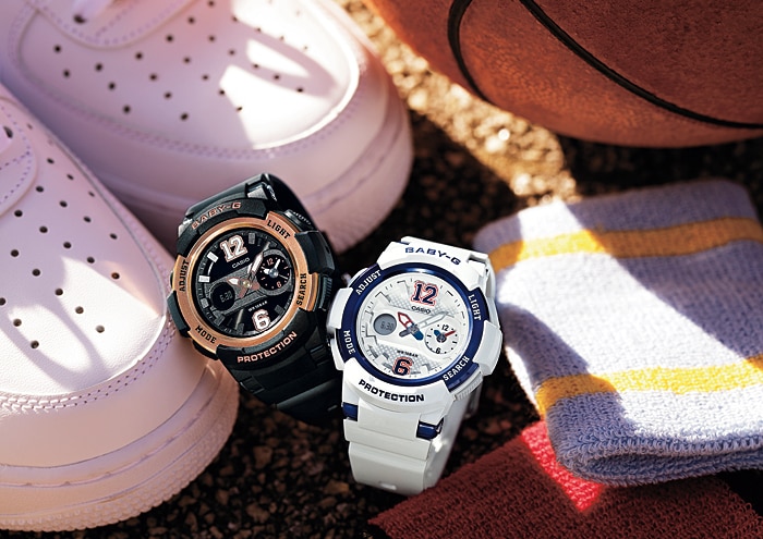 CASIO BABY-G นาฬิกาข้อมือ นาฬิกากันน้ำ นาฬิกาของแท้ ประกันศูนย์ CMG 1 ปี รุ่น BGA-210-7B2 นาฬิกาสีขาว