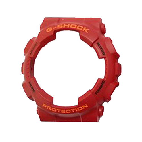 CASIO GENUINE FACTORY CASIO REPLACEMENT อะไหล่นาฬิกา G-SHOCK รุ่น GA-110AC-4 กรอบสายสีแดง