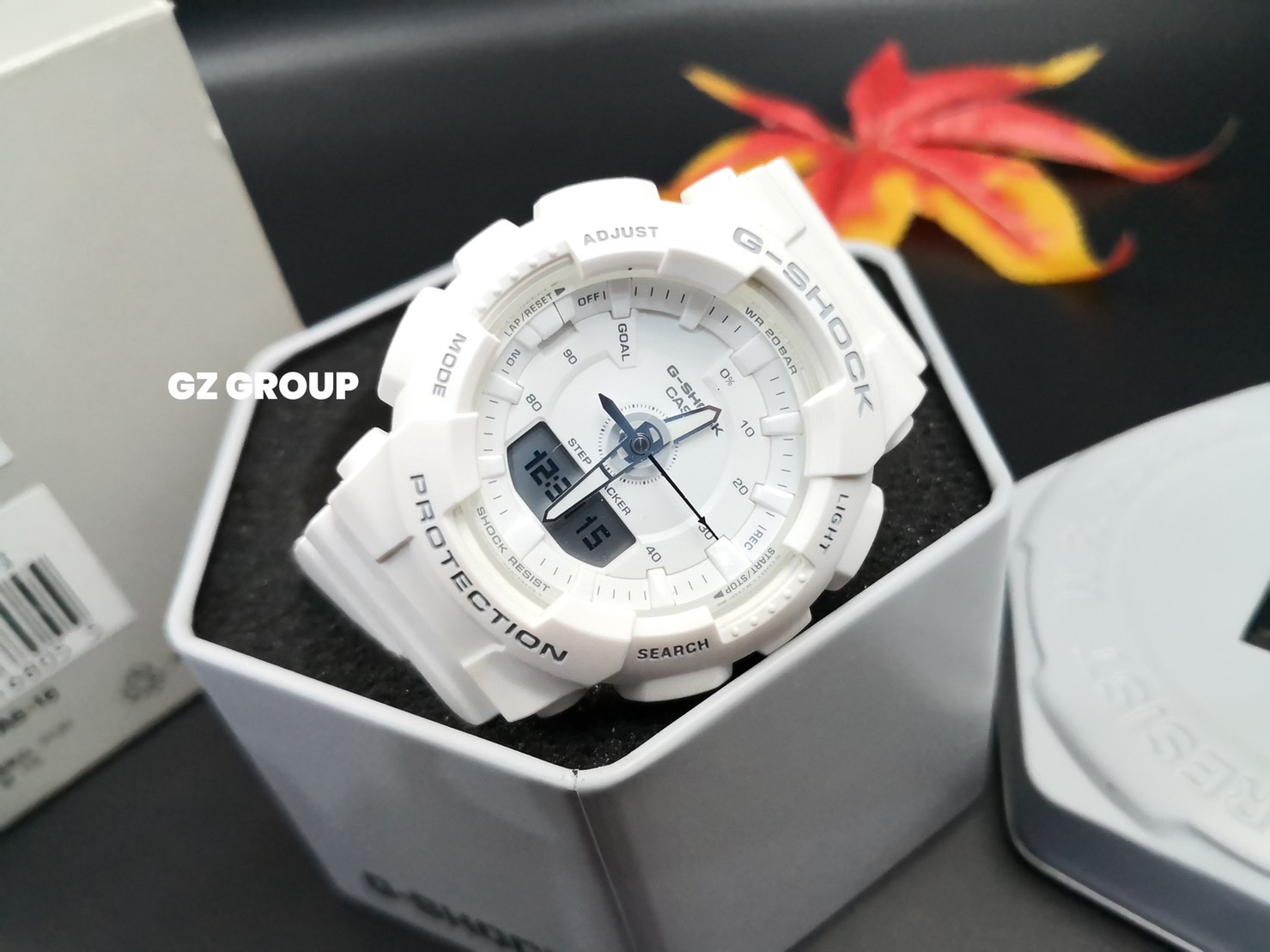 CASIO G-SHOCK นาฬิกาข้อมือ นาฬิกากันน้ำ นาฬิกาของแท้ ประกันศูนย์ CMG 1 ปี รุ่น GMA-S130-7A นาฬิกาสีขาว