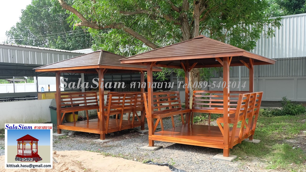 ผลงานการส่งมอบศาลาทรงบาหลีของ บริษัท ดักส์ ซูง จำกัด ตำบล แม่น้ำคู้ อำเภอ ปลวกแดง จังหวัด ระยอง