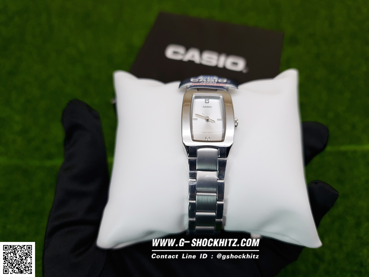 CASIO นาฬิกาคาสิโอ นาฬิกาข้อมือ นาฬิกากันน้ำ นาฬิกาของแท้ ประกันศูนย์ CMG 1 ปี รุ่น LTP-1165A-7C2 นาฬิกาสีเงิน