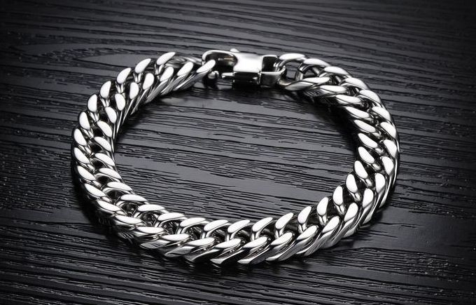สร้อยข้อมือผู้ชาย สร้อยข้อมือ สแตนเลส แท้ 316 L ดีไซน์ แบบฉบับเดิม ยอดนิยม รุ่นคลาสสิค ลายโซ่ ขนาดหนา บาง กลาง หลายระดับ 266695
