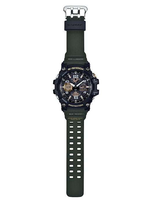 CASIO G-SHOCK นาฬิกาข้อมือ นาฬิกากันน้ำ นาฬิกาของแท้ ประกันศูนย์ CMG 1 ปี รุ่น GSG-100-1A3 นาฬิกาสีดำ