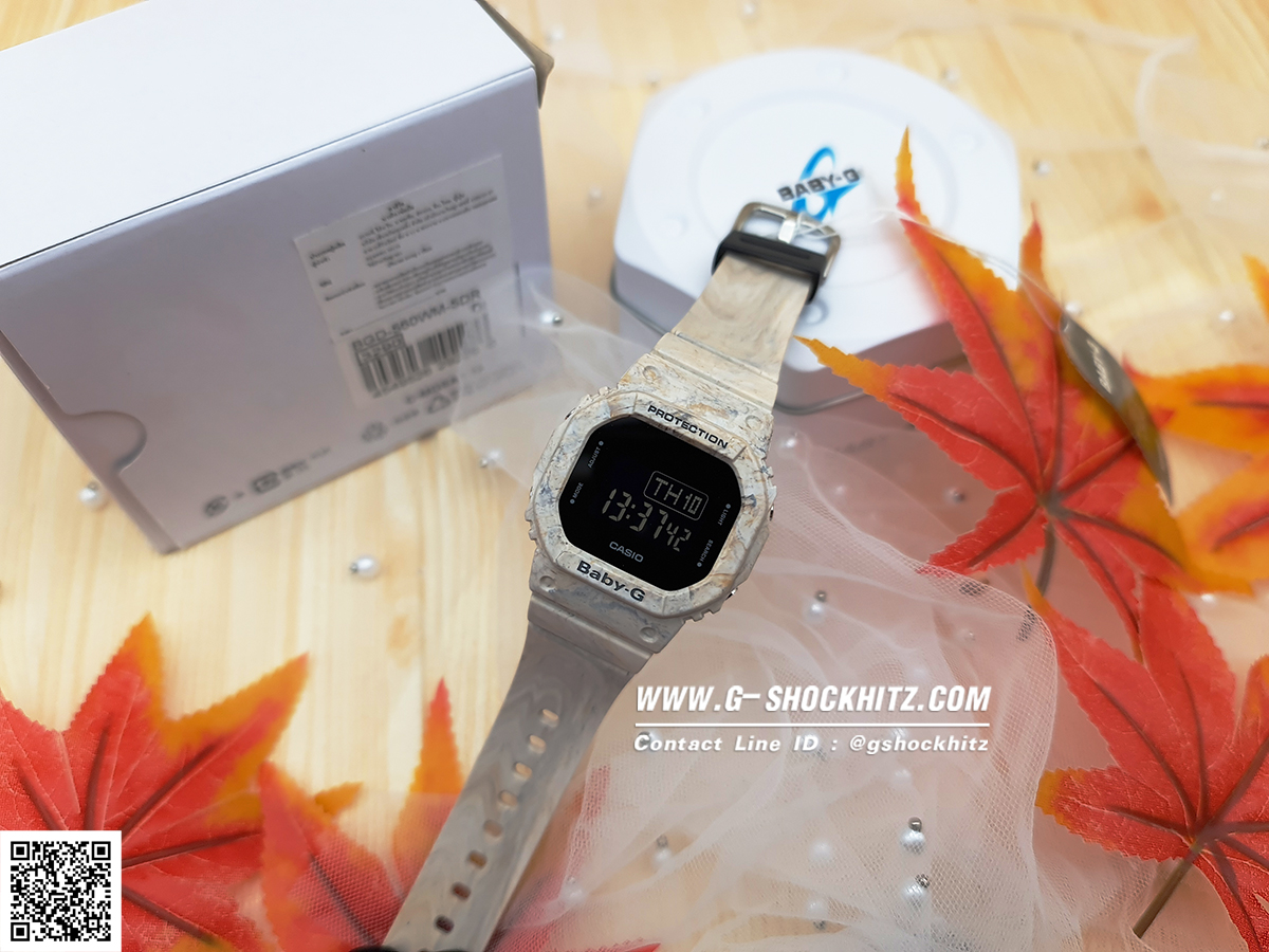 CASIO BABY-G นาฬิกาข้อมือ นาฬิกากันน้ำ นาฬิกาของแท้ ประกันศูนย์ CMG 1 ปี รุ่น BGD-560WM-5 นาฬิกาสีน้ำตาล
