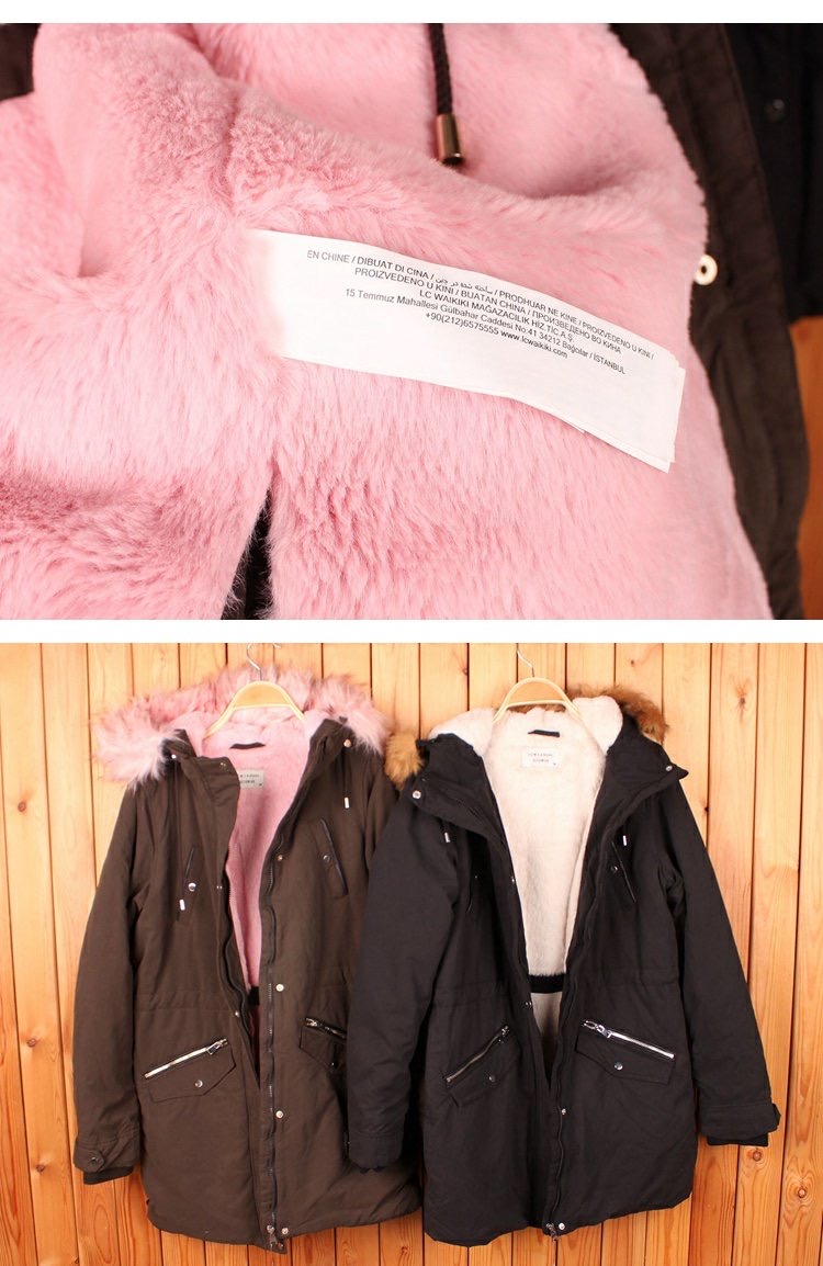 โค้ทฮูทกันหนาว สีดำ แต่งขนเฟอร์ น้ำตาล แบรนด์LCW CASUAL ด้านในซับขนอุ่นสีขาว เนื้อนุ่มมากคะ บุนวมอุ่นด้านใน แบบสวยอุ่น ใส่ติดลบได้เลยคะ ขนเฟอร์ถอดได้คะ) ดำ