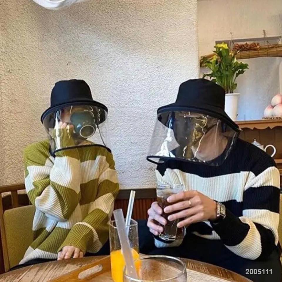 หมวกกันฝอยละอองแปลกปลอม เช่น ไวรัส น้ำมัน ฝุ่น เคมี ฯลฯ มี3สี ดำ แดง ฟ้า