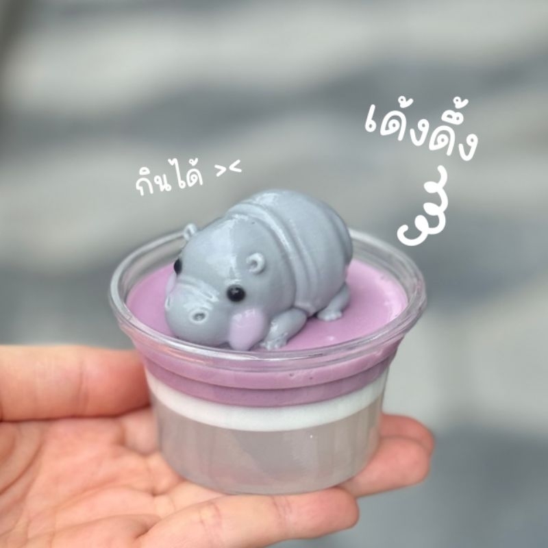 พิมพ์ซิลิโคน ลายฮิปโป ลายหมูเด้ง