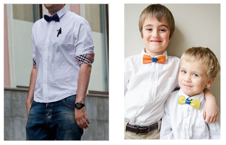 colorful bow tie match