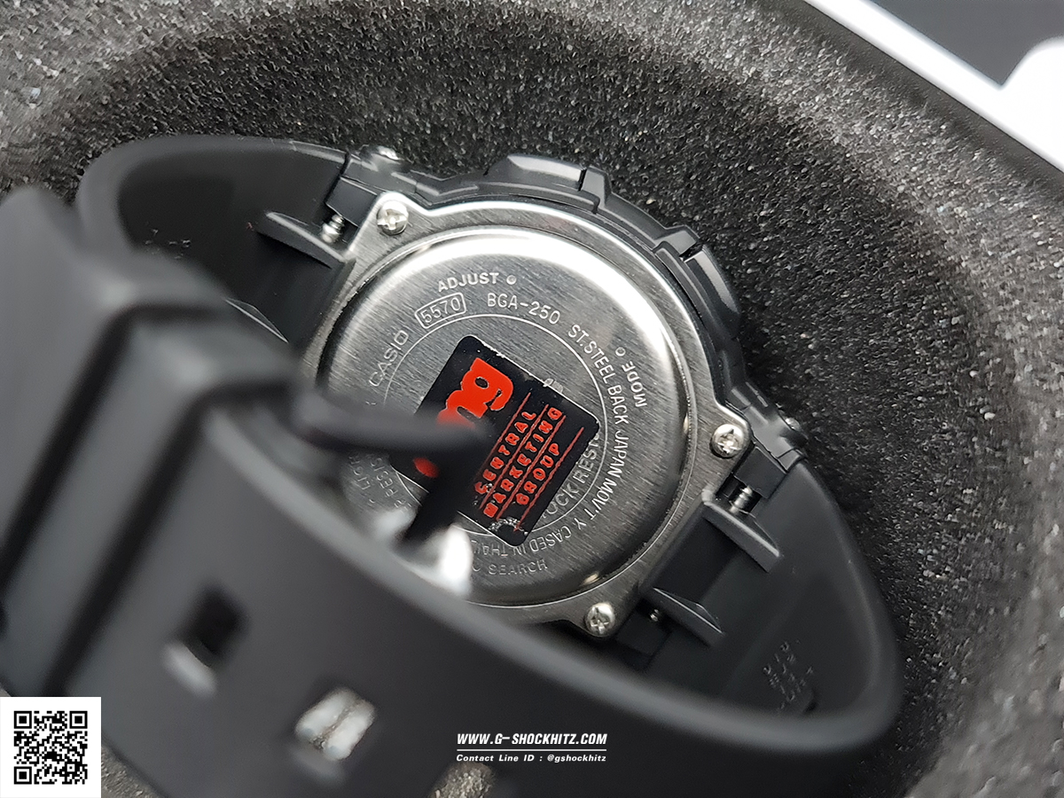 CASIO BABY-G นาฬิกาข้อมือ นาฬิกากันน้ำ นาฬิกาของแท้ ประกันศูนย์ CMG 1 ปี รุ่น BGA-250-1A นาฬิกาสีดำ