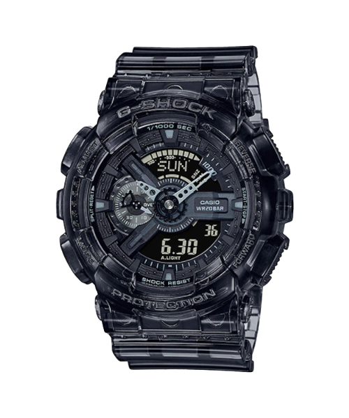 CASIO G-SHOCK นาฬิกาข้อมือ นาฬิกากันน้ำ นาฬิกาของแท้ ประกันศูนย์ CMG 1 ปี รุ่น GA-110SKE-8A นาฬิกาสีดำ