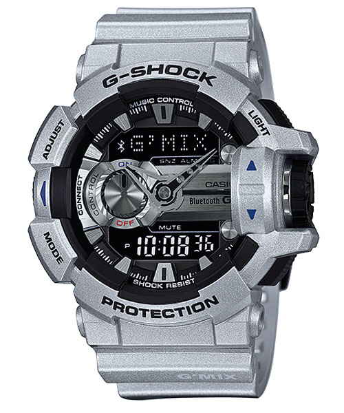 CASIO G-SHOCK นาฬิกาข้อมือ นาฬิกากันน้ำ นาฬิกาของแท้ ประกันศูนย์ CMG 1 ปี รุ่น GBA-400-8B นาฬิกาสีเทา