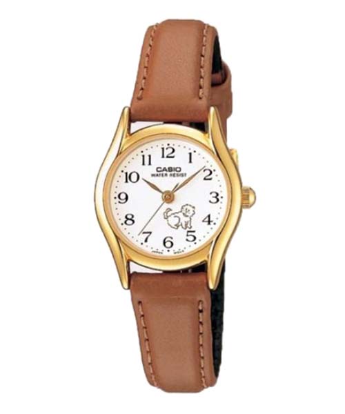 CASIO นาฬิกาคาสิโอ นาฬิกาข้อมือ นาฬิกากันน้ำ นาฬิกาของแท้ ประกันศูนย์ CMG 1 ปี รุ่น LTP-1094Q-7B7 นาฬิกาสีน้ำตาล