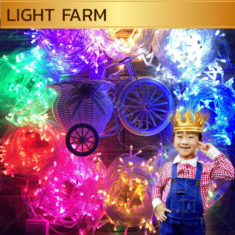 ไฟกระพริบ LED สีขาว ไฟประดับตกแต่ง ตามงานเทศกาลต่างๆ