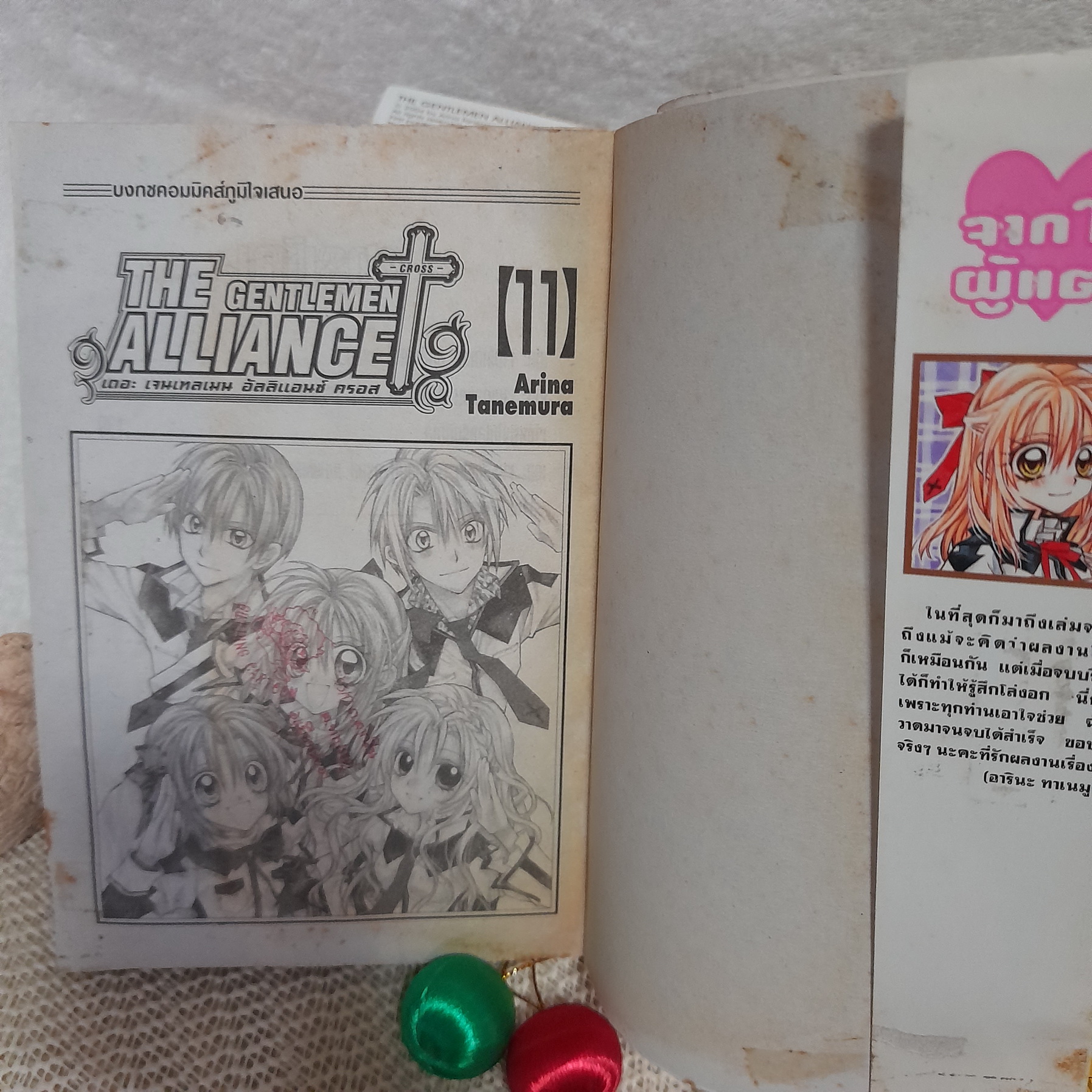 THE GENTLEMEN ALLIANCE CROSS 2-11 จบ / * ขาดเล่ม 1 / ARINA TANEMURA
