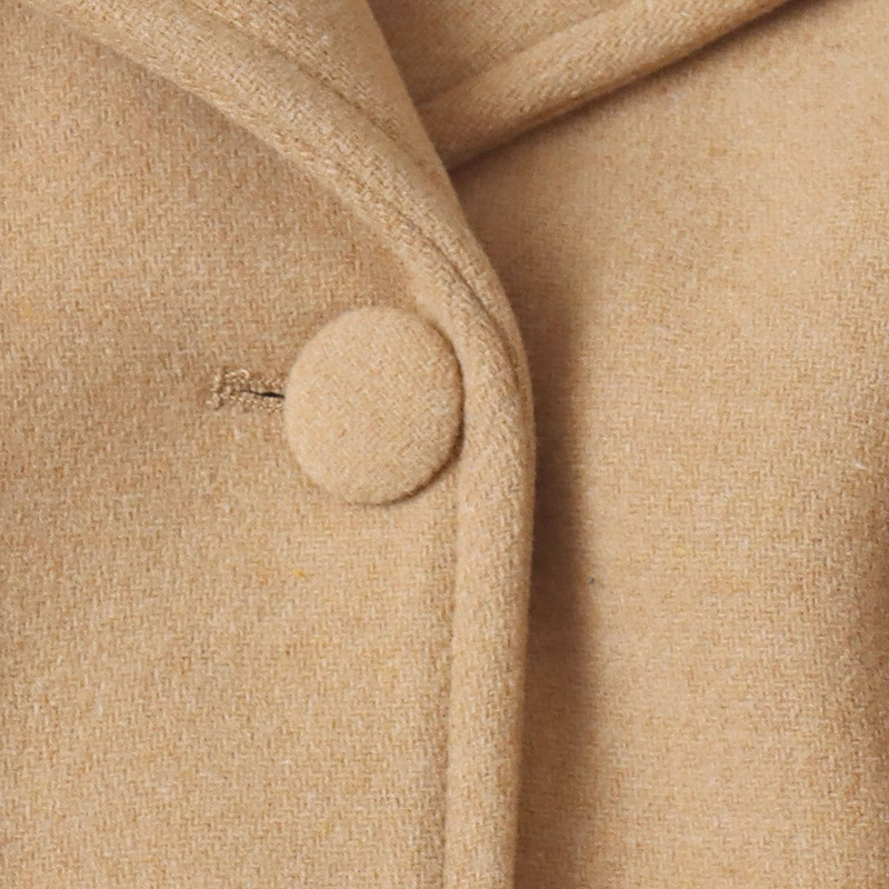 Love tree เสื้อโค้ทกันหนาว เสื้อกันหนาว peacoat contempoโค้ทวูล สีcamel belt coat สีครีมเบจ แบรนด์ ANNA FIELD สำเนา Camel