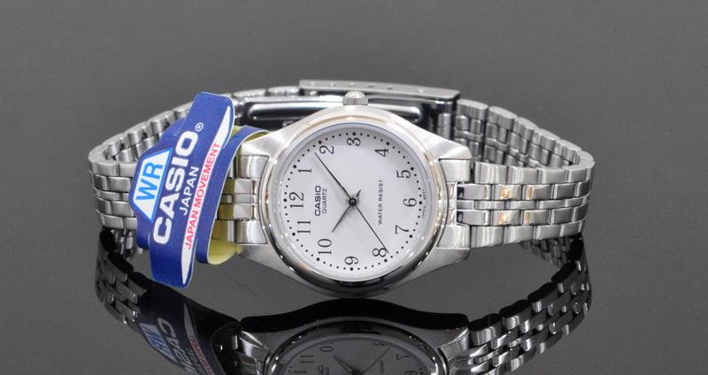 CASIO MID YEAR SALE นาฬิกาคาสิโอ พร้อมส่ง นาฬิกาข้อมือ นาฬิกากันน้ำ นาฬิกาของแท้ BTS ประกันศูนย์ CMG 1 ปี รุ่น LTP-1129A-7B นาฬิกาสีเงิน