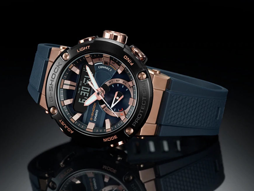 CASIO G-SHOCK นาฬิกาข้อมือ นาฬิกากันน้ำ นาฬิกาของแท้ ประกันศูนย์ CMG 1 ปี รุ่น GST-B200G-2A นาฬิกาสีน้ำเงิน