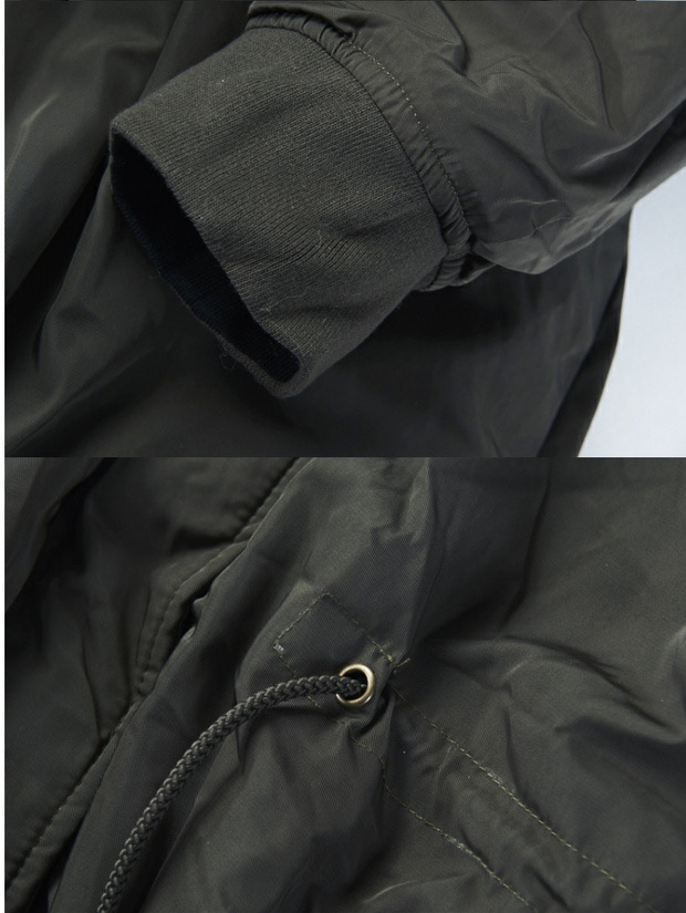 เสื้อโค้ทฮู้ดกันหนาว เสื้อปาร์กา parka แต่งเฟอร์ ดำ