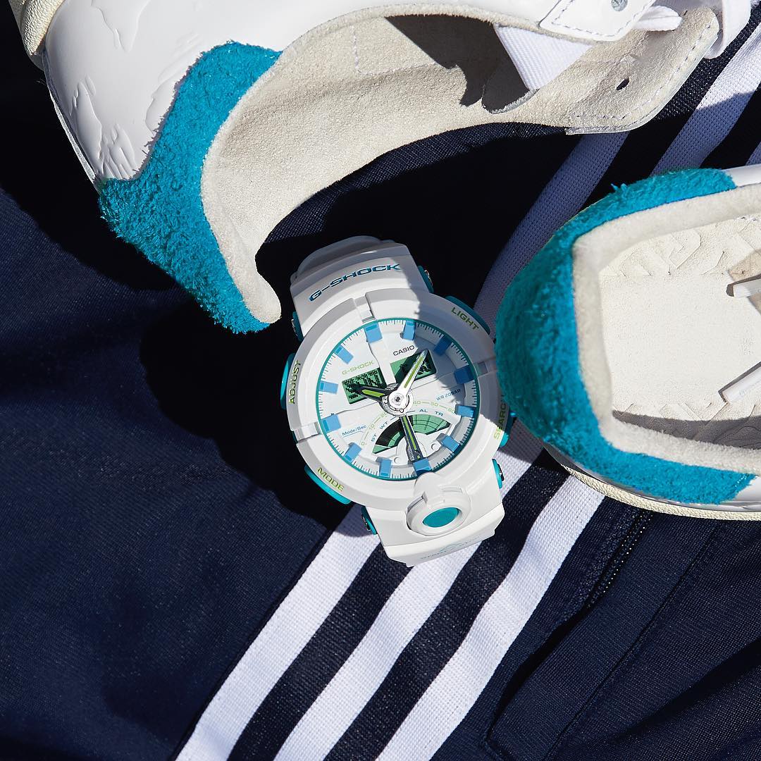 CASIO G-SHOCK นาฬิกาข้อมือ นาฬิกากันน้ำ นาฬิกาของแท้ ประกันศูนย์ CMG 1 ปี รุ่น GA-500WG-7A นาฬิกาสีขาว