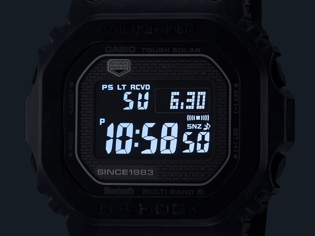 CASIO G-SHOCK นาฬิกาข้อมือ นาฬิกากันน้ำ นาฬิกาของแท้ ประกันศูนย์ CMG 1 ปี รุ่น GCW-B5000UN-1 นาฬิกาสีดำ