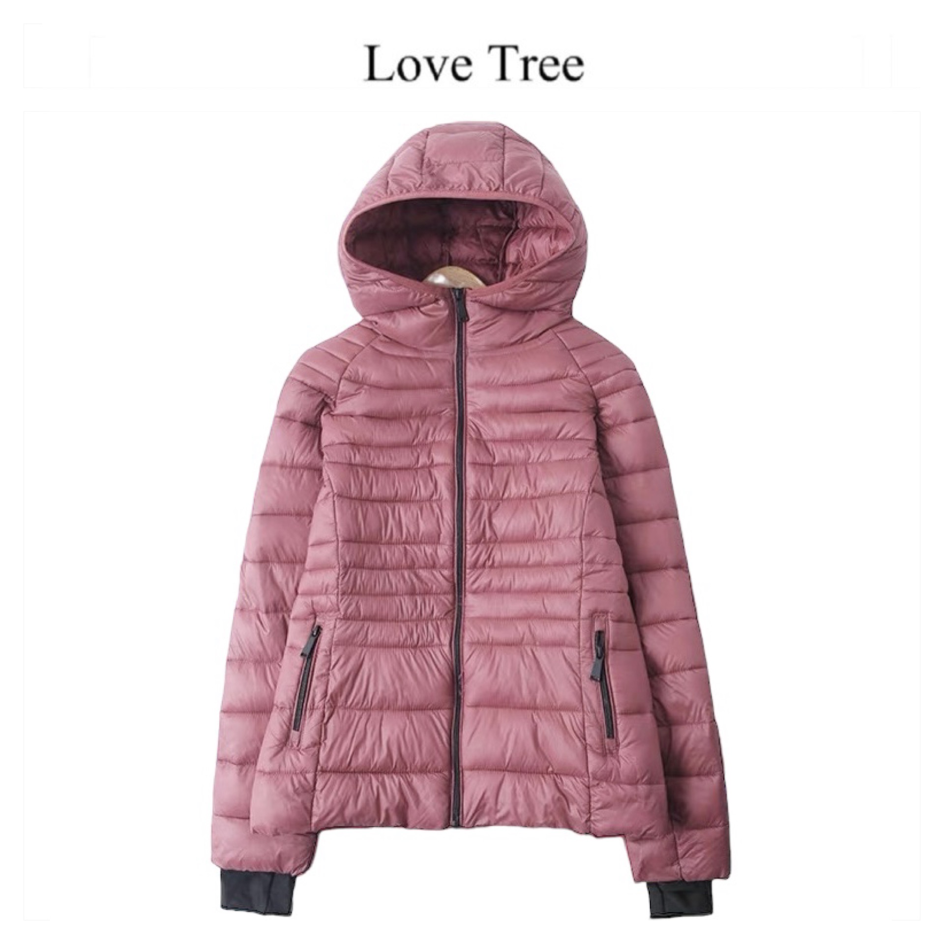 Love tree เสื้อกันหนาว บุนวมอุ่น แบรนด์ LOVE TREE ultra light packable (Padded puffer coat สำเนา สำเนา สำเนา