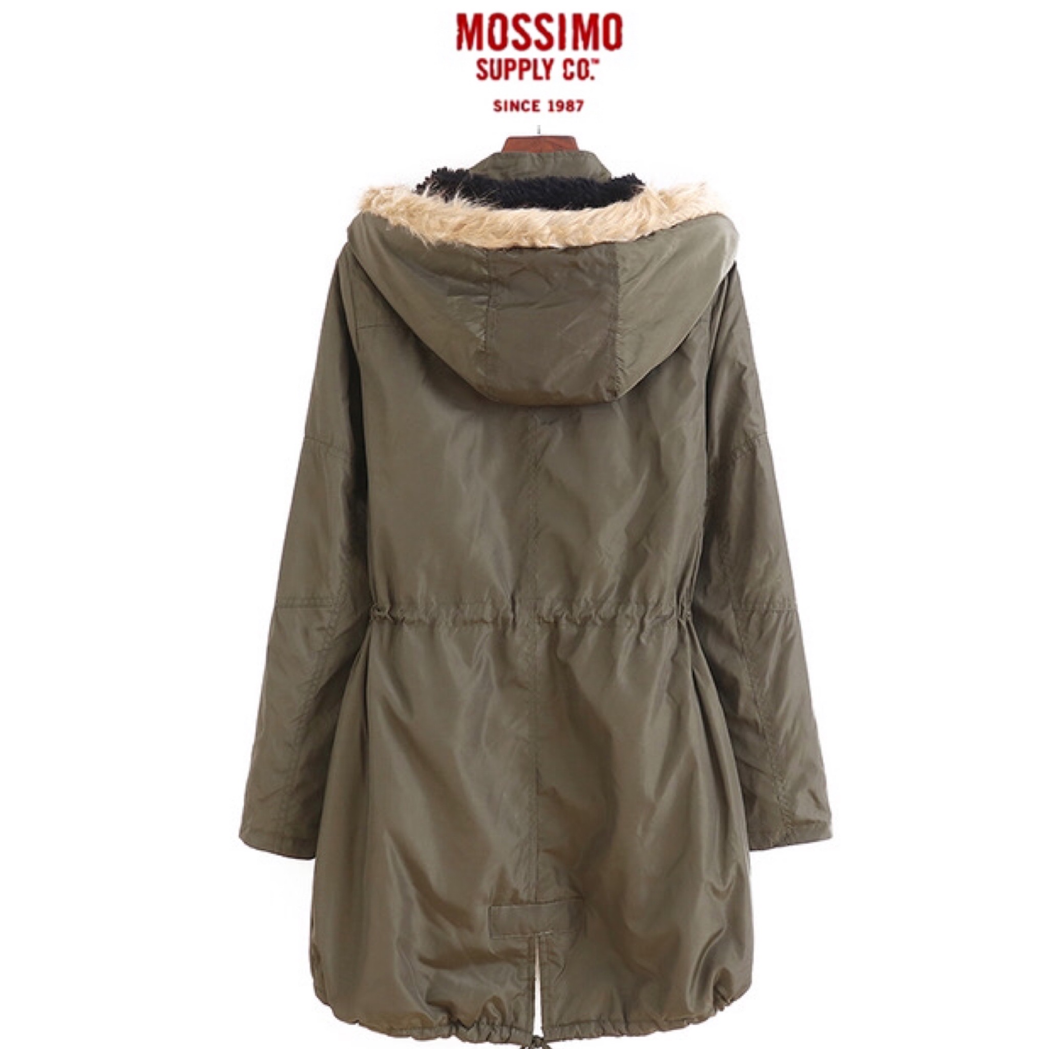 Mossimo supply co. เสื้อโค้ทฮู้ดกันหนาว เสื้อปาร์กา parka สีเขียว แบรนด์ mossimo supply co. (หมวกฮู้ดถอดได้ค่ะผ) เขียว