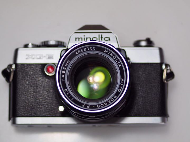 MINOLTA XG-E MINOLTA AUTO ROKKOR-PF 55MM.F1.8