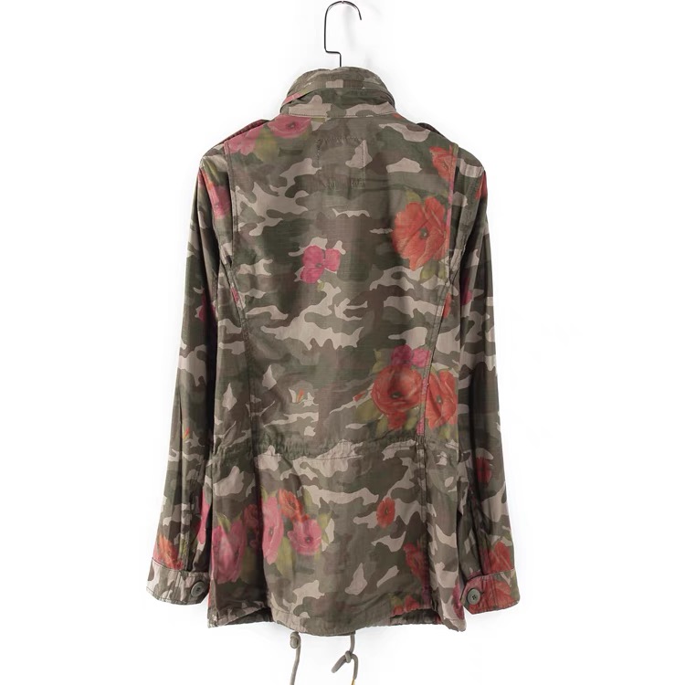 Who.au เสื้อนอกทหาร เสื้อแจ็คเก็ต ลายพรางFlora camo แนวทหาร แพทเทินสวย เท่ห์ มาก แบรนด์Who.Au คะ สำเนา สำเนา สำเนา สำเนา สำเนา เขียว