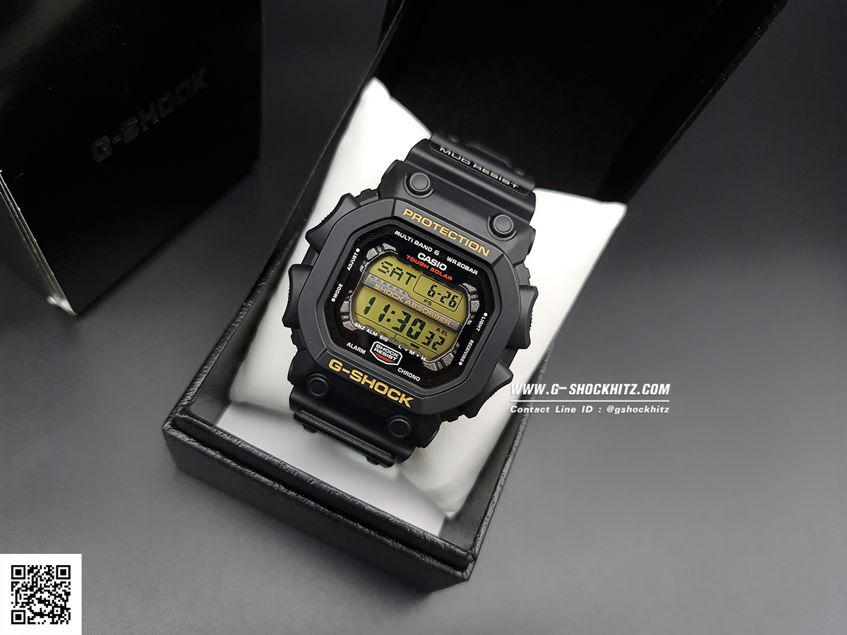 CASIO G-SHOCK นาฬิกาข้อมือ นาฬิกากันน้ำ นาฬิกาของแท้ ประกันศูนย์ CMG 1 ปี รุ่น GXW-56-1BJ นาฬิกาสีดำ