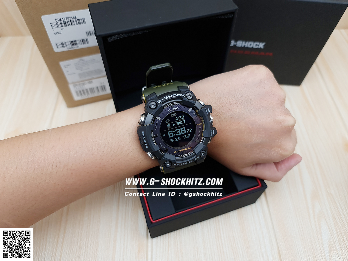 CASIO G-SHOCK นาฬิกาข้อมือ นาฬิกากันน้ำ นาฬิกาของแท้ ประกันศูนย์ CMG 1 ปี รุ่น GPR-B1000-1B นนาฬิกาสีดำ
