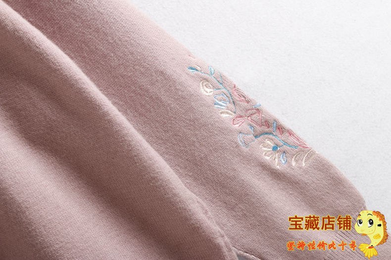 เสื้อหนาวไหมพรม ไหมพรมถัก เนื้อไหม นุ่ม สวย งานปักปลายแขน