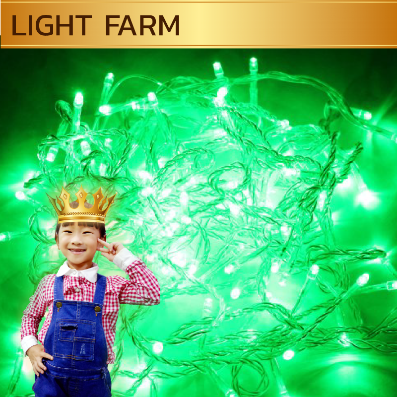 ไฟไม่กระพริบ LED สีเขียว ไฟประดับตกแต่ง