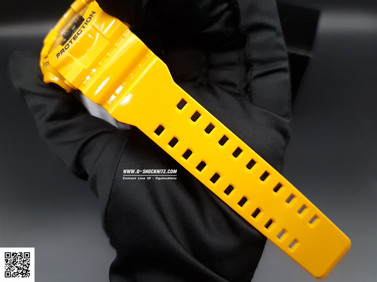 CASIO G-SHOCK นาฬิกาข้อมือ นาฬิกากันน้ำ นาฬิกาของแท้ ประกันศูนย์ CMG 1 ปี รุ่น GA-100A-9A นาฬิกาสีเหลือง