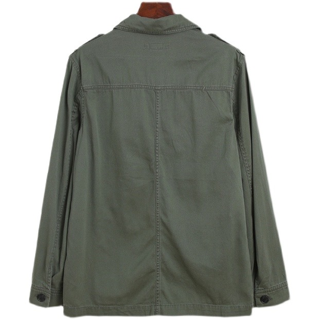 H&M เสื้อนอกเขียวทหาร เสื้อแจ็คเก็ต แนวทหาร แบรนด์H&M แพทเทิน สวย เท่ห์ มาก แบรนด์ In exteสำเนา สำเนา เขียว