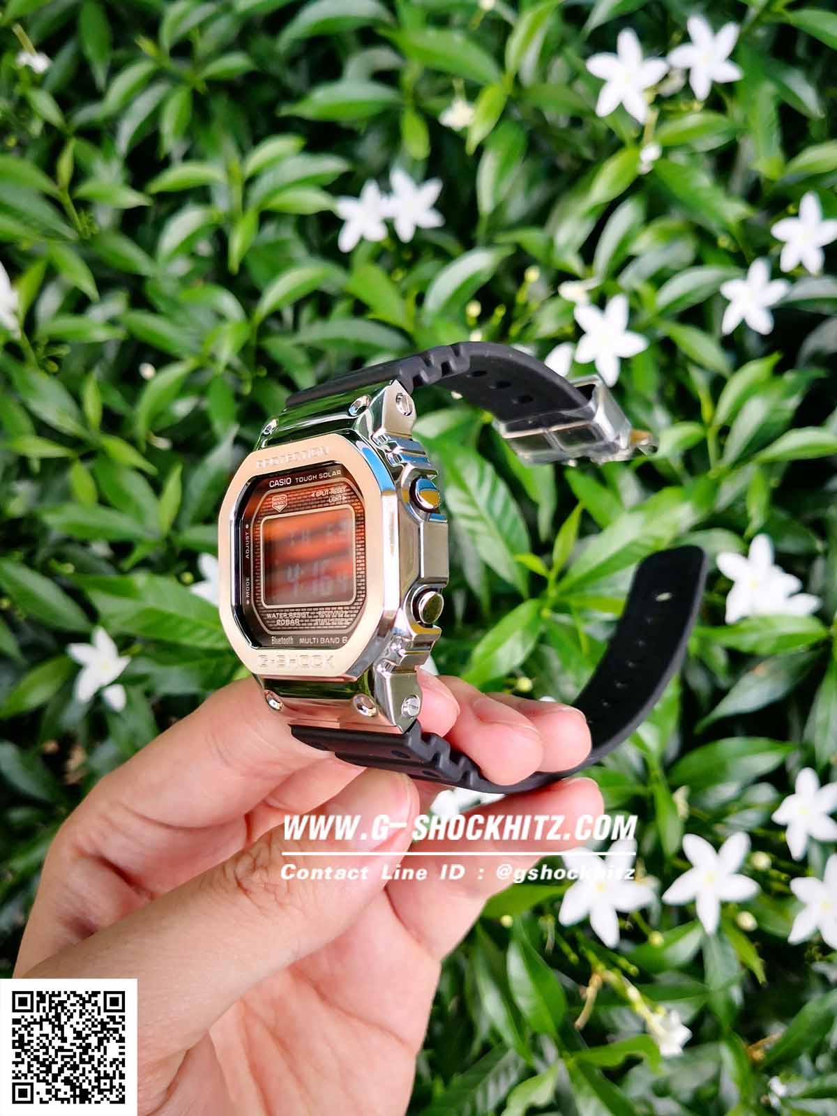 CASIO MID YEAR SALE G-SHOCK พร้อมส่ง นาฬิกาข้อมือ นาฬิกากันน้ำ นาฬิกาของแท้ ประกันศูนย์ CMG 1 ปี รุ่น GMW-B5000-1 นาฬิกาสีดำ