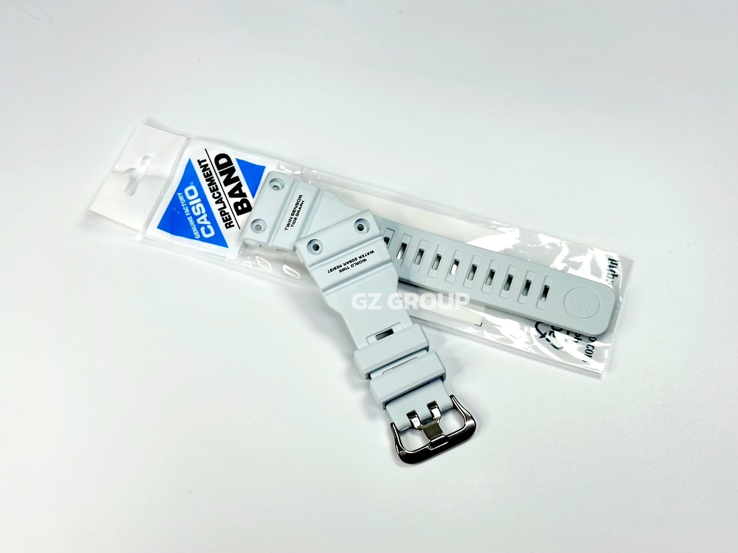 CASIO GENUINE FACTORY CASIO REPLACEMENT อะไหล่นาฬิกา G-SHOCK รุ่น GN-1000C-8 กรอบสายสีเทา