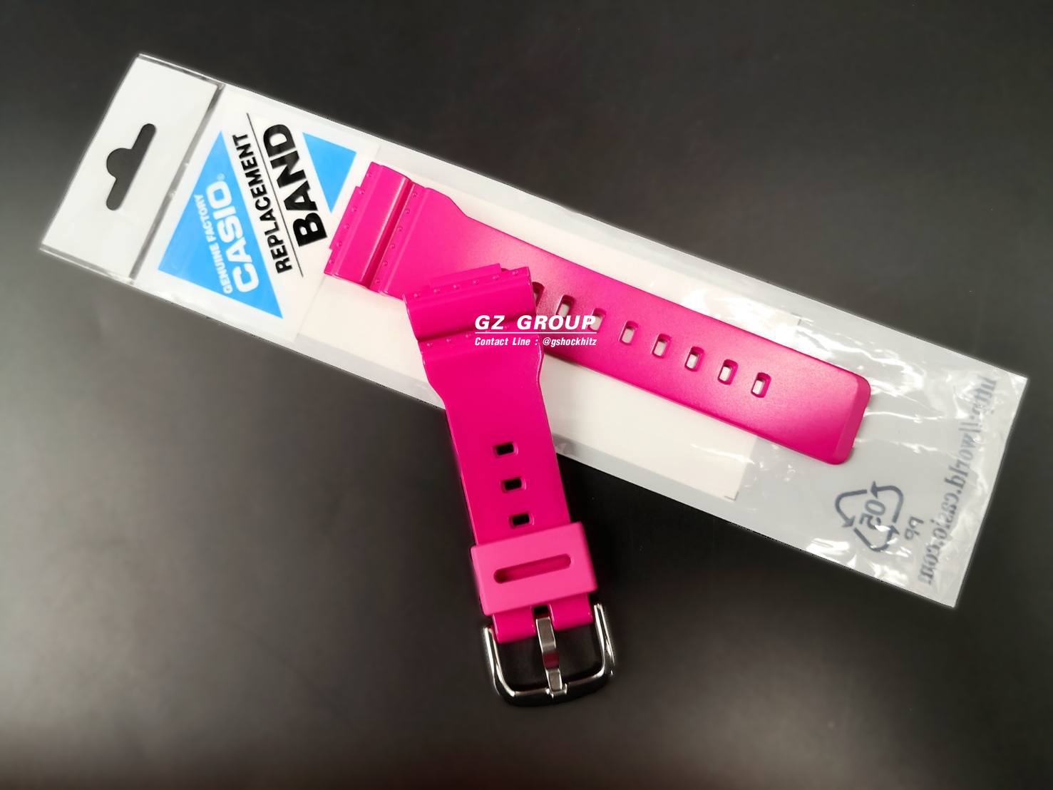 CASIO GENUINE FACTORY CASIO REPLACEMENT อะไหล่นาฬิกา BABY-G รุ่น BA-120SP-4 ชุดสายสีชมพู