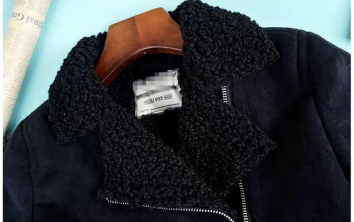 เสื้อโค้ท กันหนาว Pea coat หนังกลับ สีดำ REVIEW ดำ